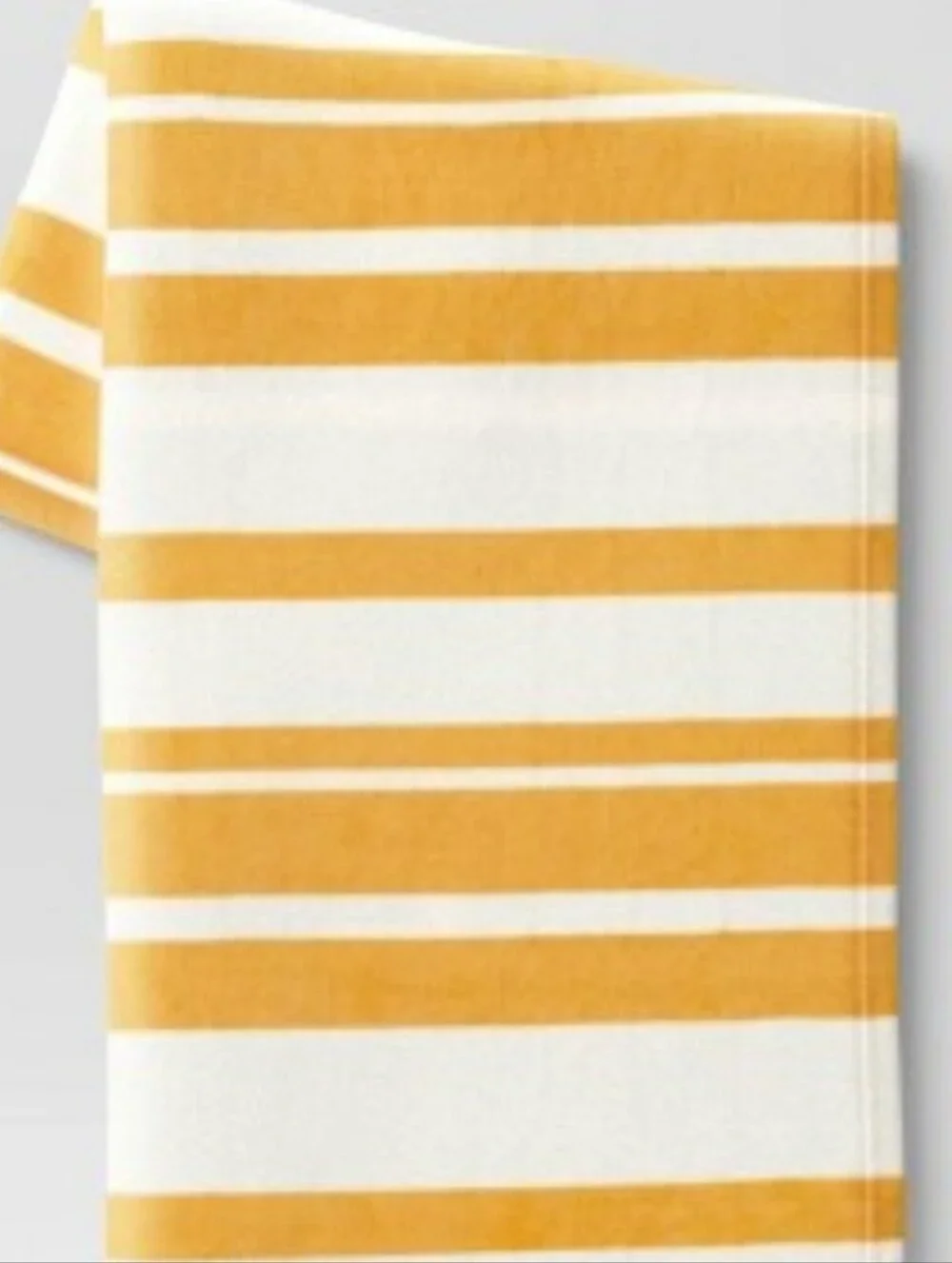 New! Room Essentials Plush Golden Striped Throw Cozy Blanket 50 x 60